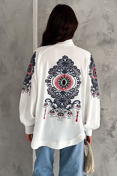 FEMELLE Women's Standard Size Embroidered Oversize Jacket