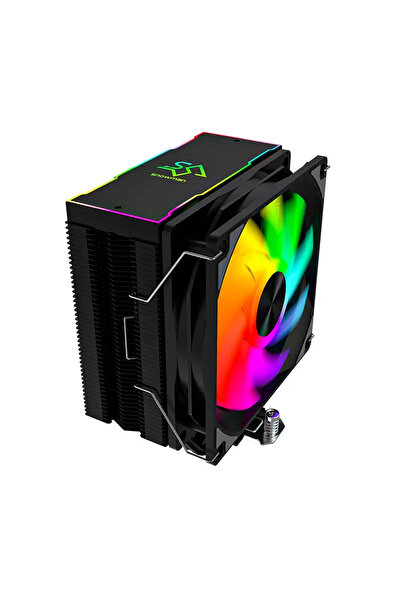 Snowman MT4-V3 12CM COLORFUL FAN 4PİN + 4 BORULU PREMİUM SİYAH CPU FAN