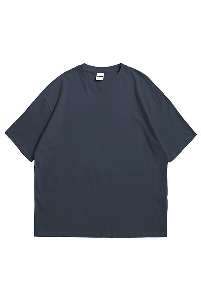 DWN WEAR Μπλουζάκι Basic Oversize Plain Crew με κοντό μανίκι