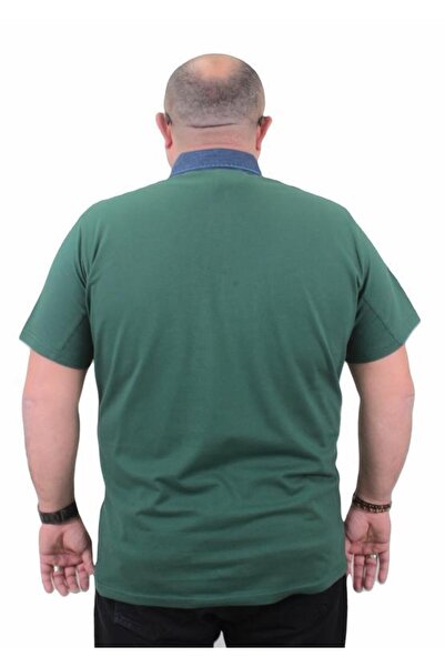 Starbattal Plus Size Polo Denim Collar T-Shirt 23420 NEFTI