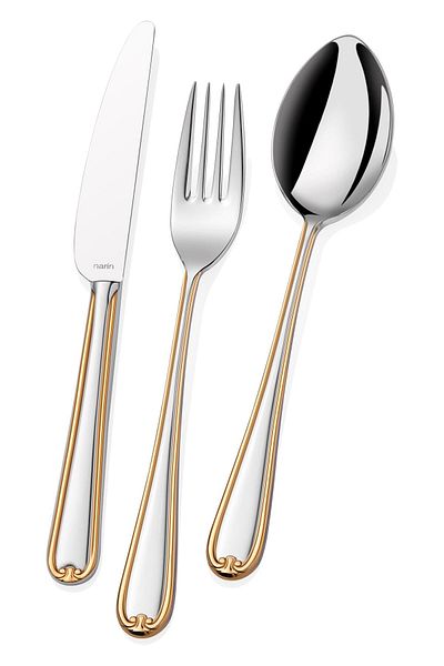 Narin Anatolia Dinner Fork - Gold - 12 Pieces