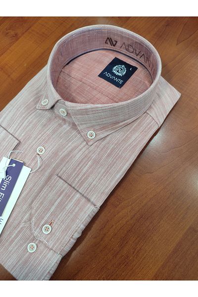 ADVANTE Cămașă BĂRBAȚI CU Mânecă LUNGĂ DIN BUMBAC SLIM FIT