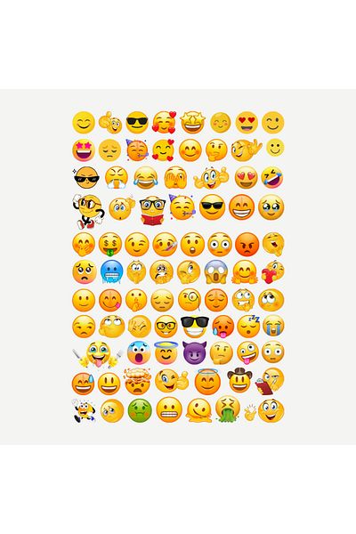 Ororabutik Σετ αυτοκόλλητων Emoji 83 τμχ με αυτοκόλλητο Bullet Journal και Scrapbook