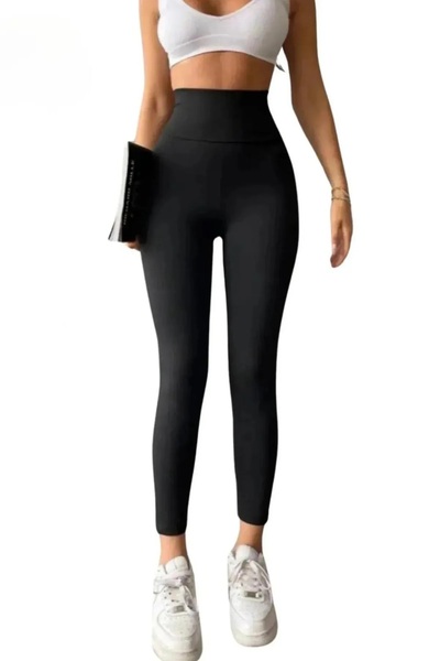 Swana Черни повдигащи клинове с висока талия Push Up