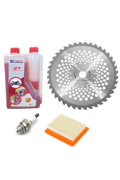 KMTMAK Motorlu Tırpan Stıhl FR-FS 450 480 Hava Filtresi Buji Elmas Daire Test...