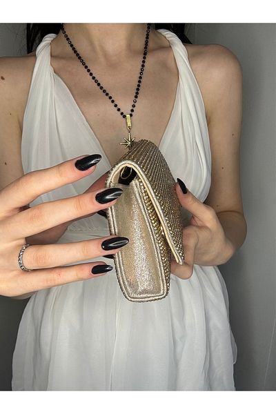 Blacktavern ΤΣΑΝΤΑ ΒΡΑΔΙΝΟ ΦΟΡΕΜΑ MINI ALL STONES 450