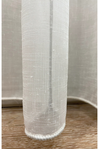 Brillant Екрю Слімний Лляний Шантук 1/25 Пільова Тюлева Штора