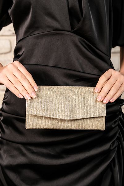 ROZA CANTA Γυναικεία βραδινή τσάντα ώμου Altn Silvery Mini Box