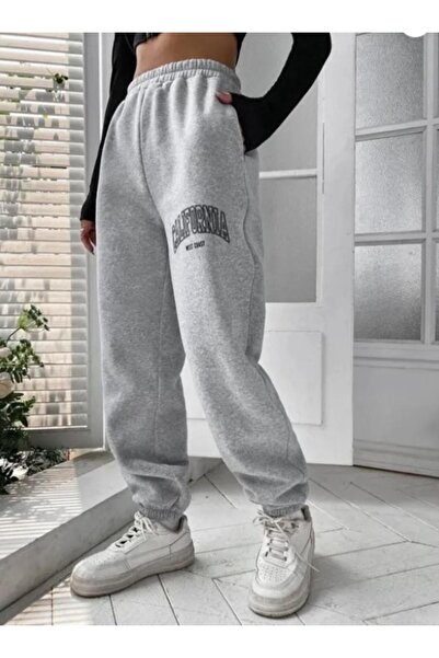 ORLONTEX Γυναικείο γκρι εμπριμέ Φούτερ California