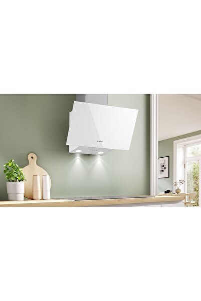 Bosch DWK63PJ20T Beyaz Ankastre Cam Davlumbaz