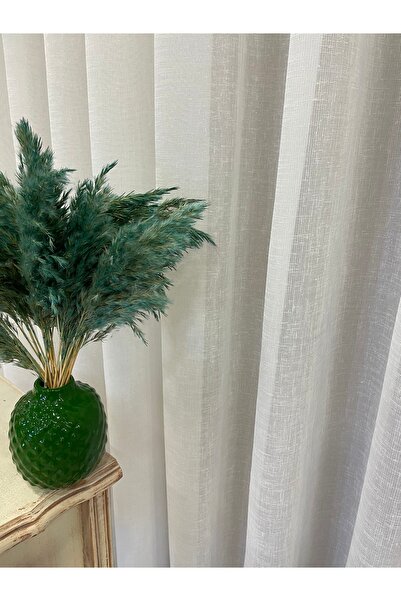 Brillant Екрю Слімний Лляний Шантук 1/25 Пільова Тюлева Штора