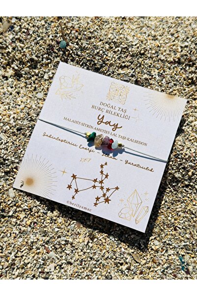 Beril Yamaç Design Studio Bow Natural Stone Zodiac Bracelet