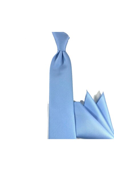 Sade Kravat Açık Mavi Düz 3836 Açık Mavi