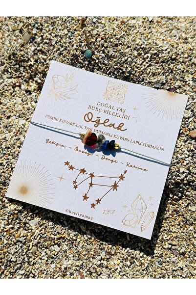 Beril Yamaç Design Studio Capricorn Zodiac Bracelet Natural Stone Zodiac Brac...