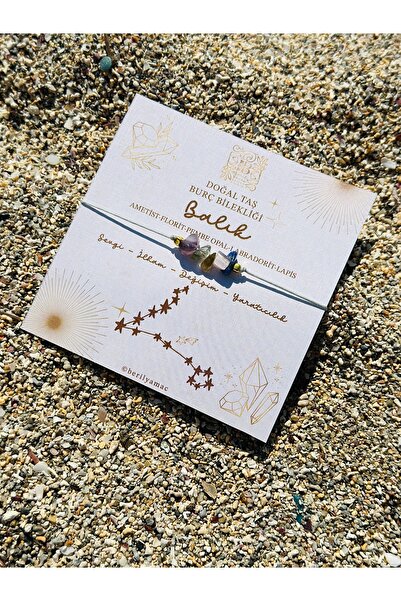 Beril Yamaç Design Studio سوار برج الحوت من الحجر الطبيعي سوار برج الحوت