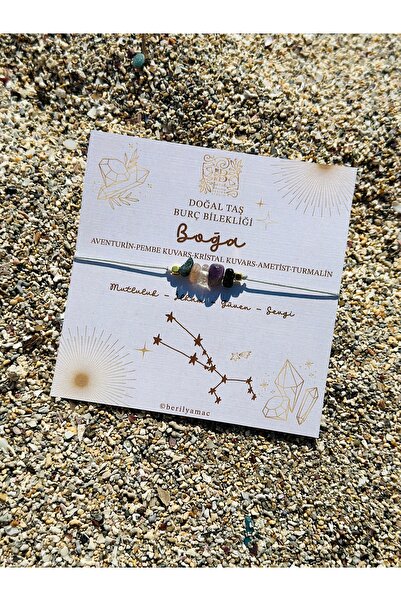 Beril Yamaç Design Studio سوار برج الثور من الحجر الطبيعي