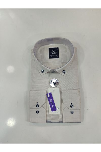 ADVANTE Cămașă pentru bărbați GUNLIGHT 100% BUMBAC SLIM FIT BOARD