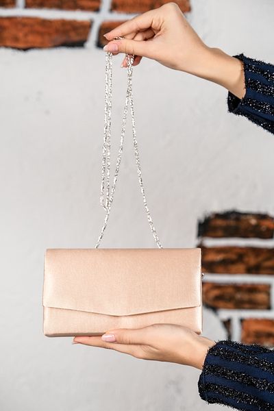 ROZA CANTA Γυναικεία τσάντα βραδινού φορέματος Skin Satin Mini Box Shoulder