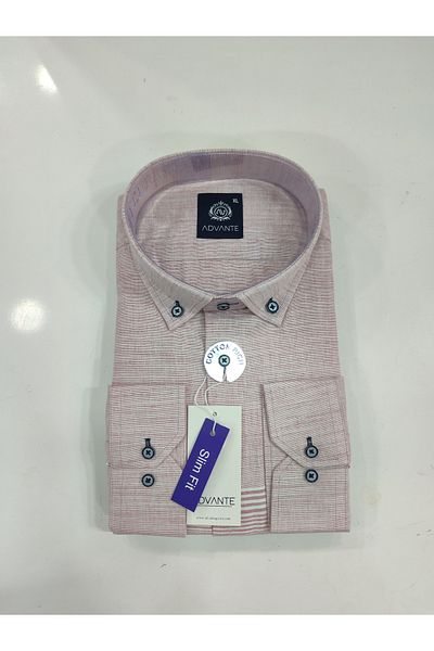 ADVANTE Cămașă pentru bărbați GUNLIGHT 100% BUMBAC SLIM FIT BOARD