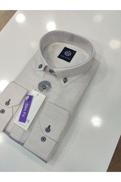 ADVANTE Cămașă pentru bărbați GUNLIGHT 100% BUMBAC SLIM FIT BOARD