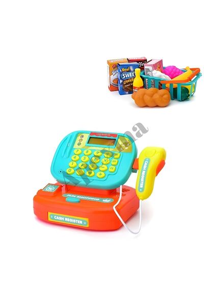 Apexma Sesli ve Işıklı Dokunmatik Barkod Okuyuculu Hesap Makineli Meyveli Yaz...