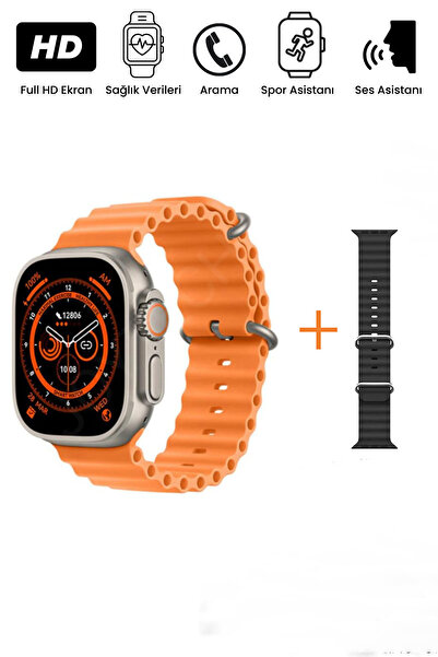 Fırsatbidünya Watch 8 Akıllı Saat T800ULTRA2 Çift Kordonlu Ultra Akıllı Saat ...