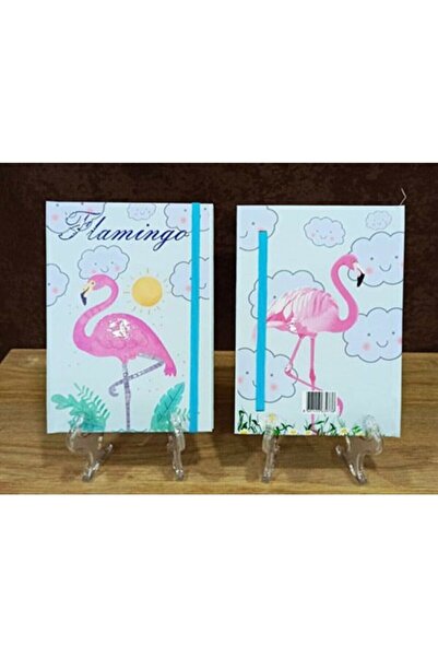 Lexi Bella Flamingo Patterned Unlined Dotted Notebook