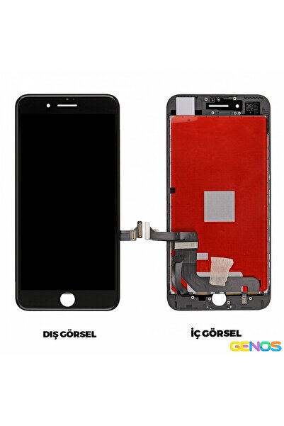 Genos iPhone 8 Plus Uyumlu Lcd+Dokunmatik+Çıtalı (Siyah) (SN809071)