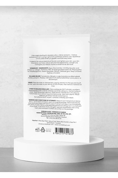 Lacinia Paper face mask (Collogen + Vit.C)