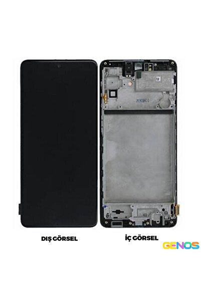 Genos . Galaxy M51 (M515) Uyumlu Lcd+Dokunmatik+Çıtalı (Siyah) (SN809165)