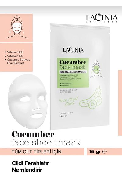 Lacinia Paper face mask (face mask with cucumber)