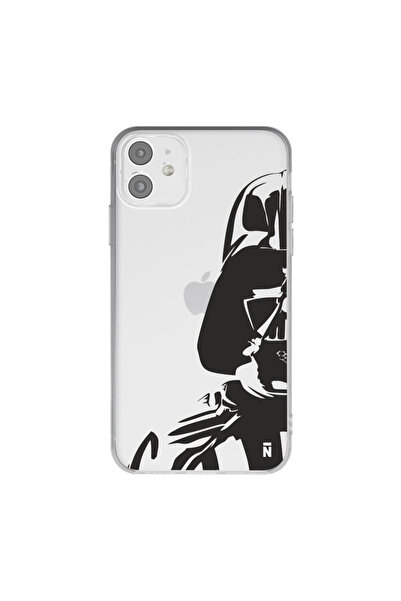 Casen iPhone 11 Darth Vader Tasarımlı Şeffaf Silikon Telefon Kılıfı
