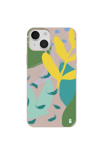 Casen حافظة هاتف من السيليكون بتصميم Lets Peace لهاتف iPhone 14 باللون الوردي...