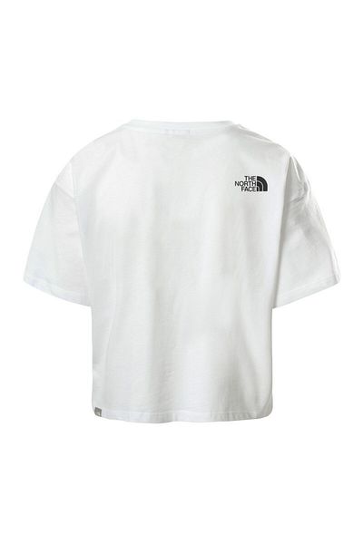 THE NORTH FACE Cropped Simple Dome Women's White Crew Neck T-Shirt