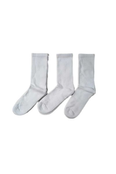 hefox 3 Pairs of Men's Sole Towel Toe Seamless Solid Color Premium Sports Socks