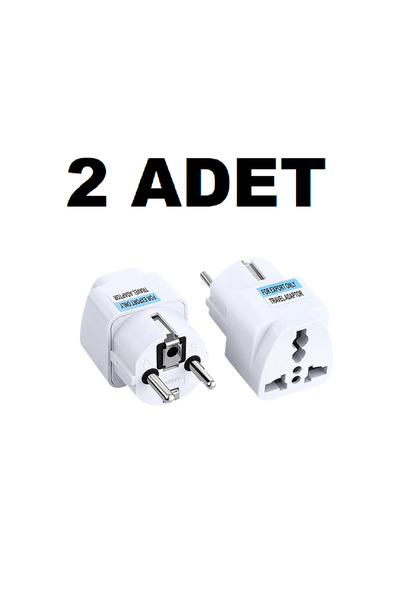 nelerbulurum 2 ADET KALİTELİ Seyahat Adaptörü Türk Fişli Universal Ingiliz Amerikan Fiş Çevirici Dönüştürücü