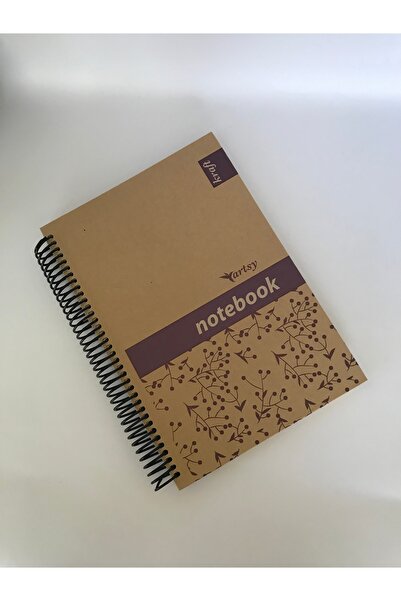 notin paper 17x24 Kareli Kraft Sert Kapaklı 120 Yaprak Defter