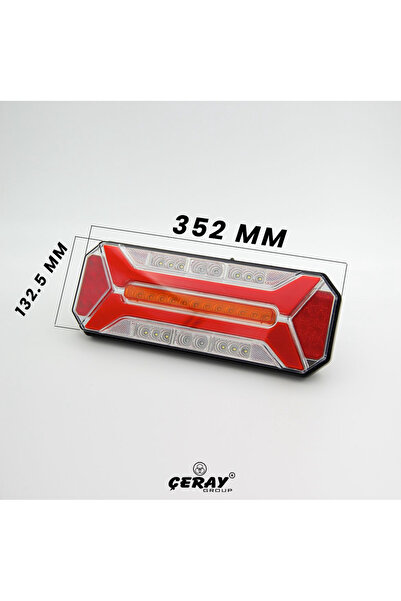 ÇERAY 2 ADET YENI STAR NEON LED STOP LAMBASI KAYAR SİNYALLİ 12/24 VOLT Kamyon-tır-dorse-karavan-kamyonet