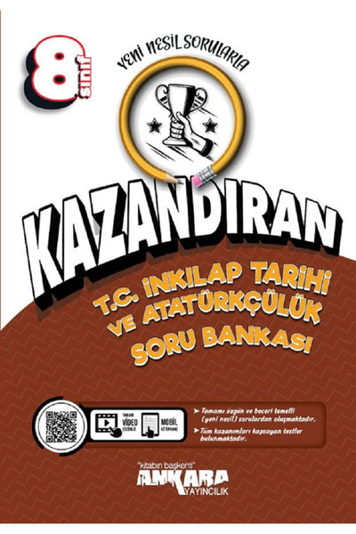 Ankara Yayınları 8.Sınıf Kazandıran İnkılap Tarihi Soru Bankası