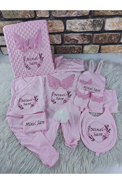 BEYCEY TASARIM Hastane Çıkış Seti Nakışlı Isimli Kişiye Özel Tasarım