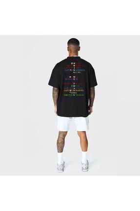 dexerwear Marvel Avengers Bring Me Thanos Bask l Siyah Oversize Unisex Tshirt Fiyat Yorumlar Trendyol