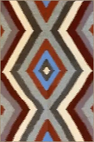 Rugs Modern Halı Multicolored Cross Geometric Patterned Vintage Decorative Ca...
