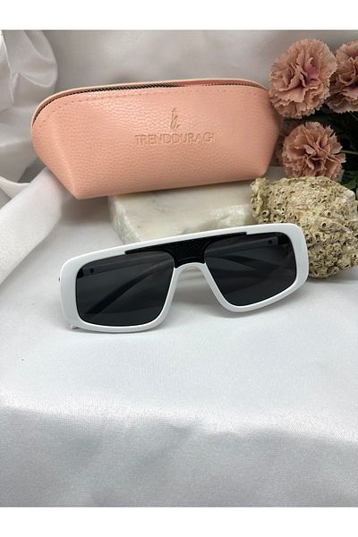 Di Caprio Foca White Women's Sunglasses
