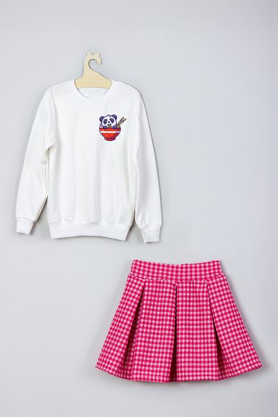 ADA BEBEK ÇOCUK New Season - City Floral Skirt and Sweat Set
