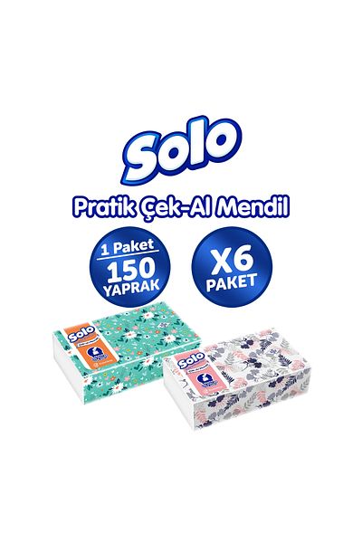 Solo Check-and-Take Wipes Pack of 6