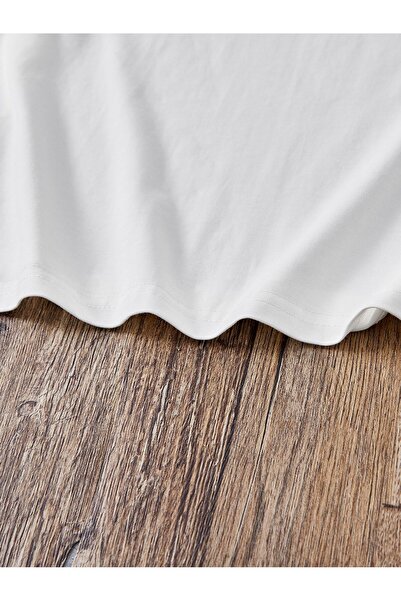 Jose Clothing Fehér nyomott organikus pamut uniszex túlméretes póló - rövid ujjú