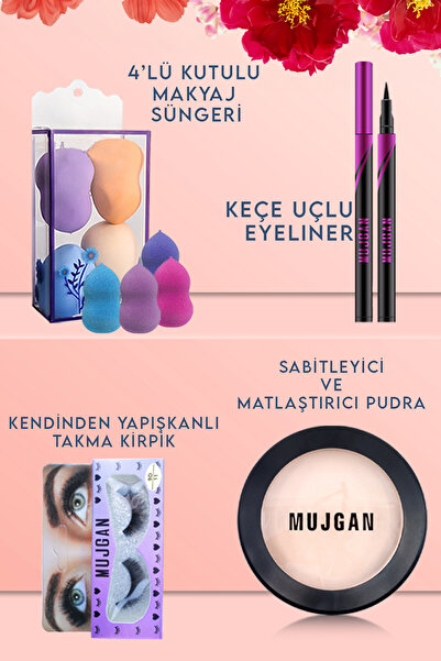 MUJGAN Mezuniyete Özel 60 Parça Makyaj Seti Esmer Ten