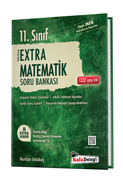 Kafa Dengi Yayınları 11. Sınıf Matematik Extra Soru Bankası (VİDEO ÇÖZÜMLÜ)
