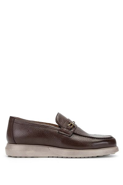 Tamer Tanca Men's Brown Genuine Leather Loafer Shoes
