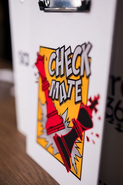 satranc365 Notation Coaster Checkmate